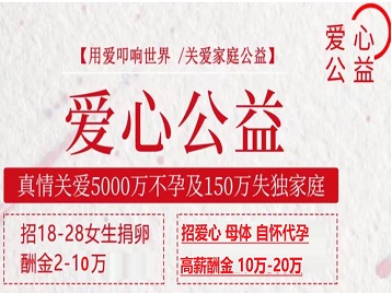 省直辖县级捐卵助孕生子 爱心志愿者招募